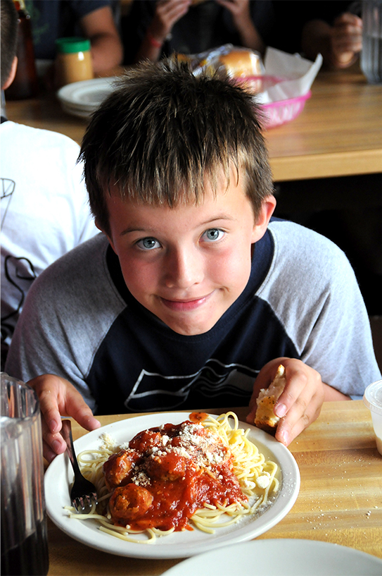 Our summer camp food is delicious!